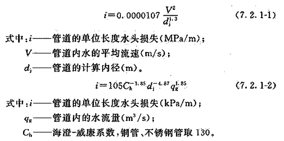 沿程水头损失