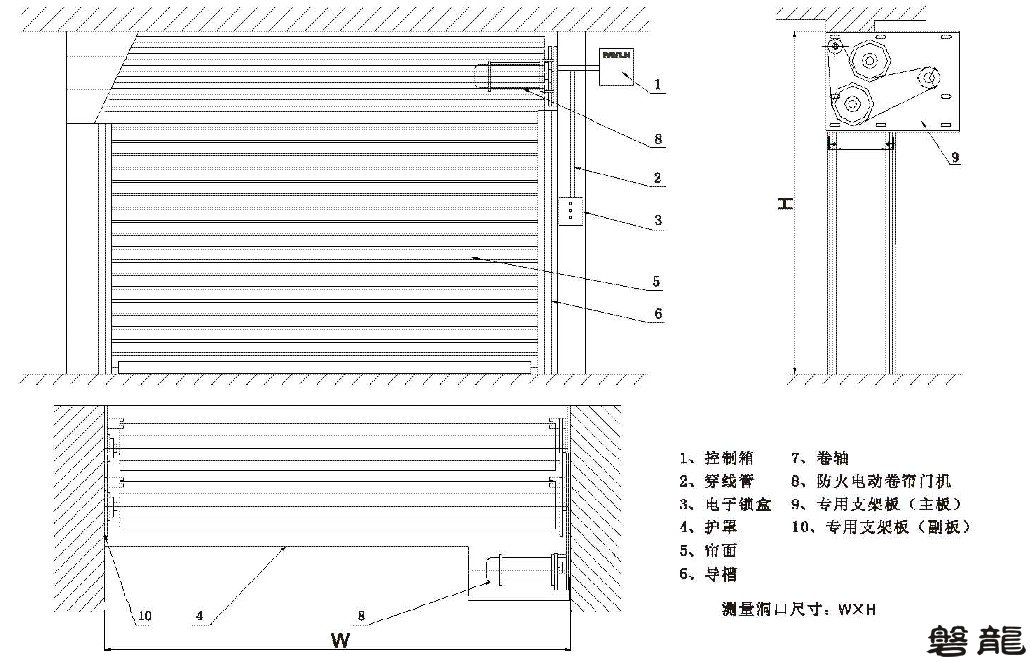 特级防火卷帘(双轨双帘无机钢质)