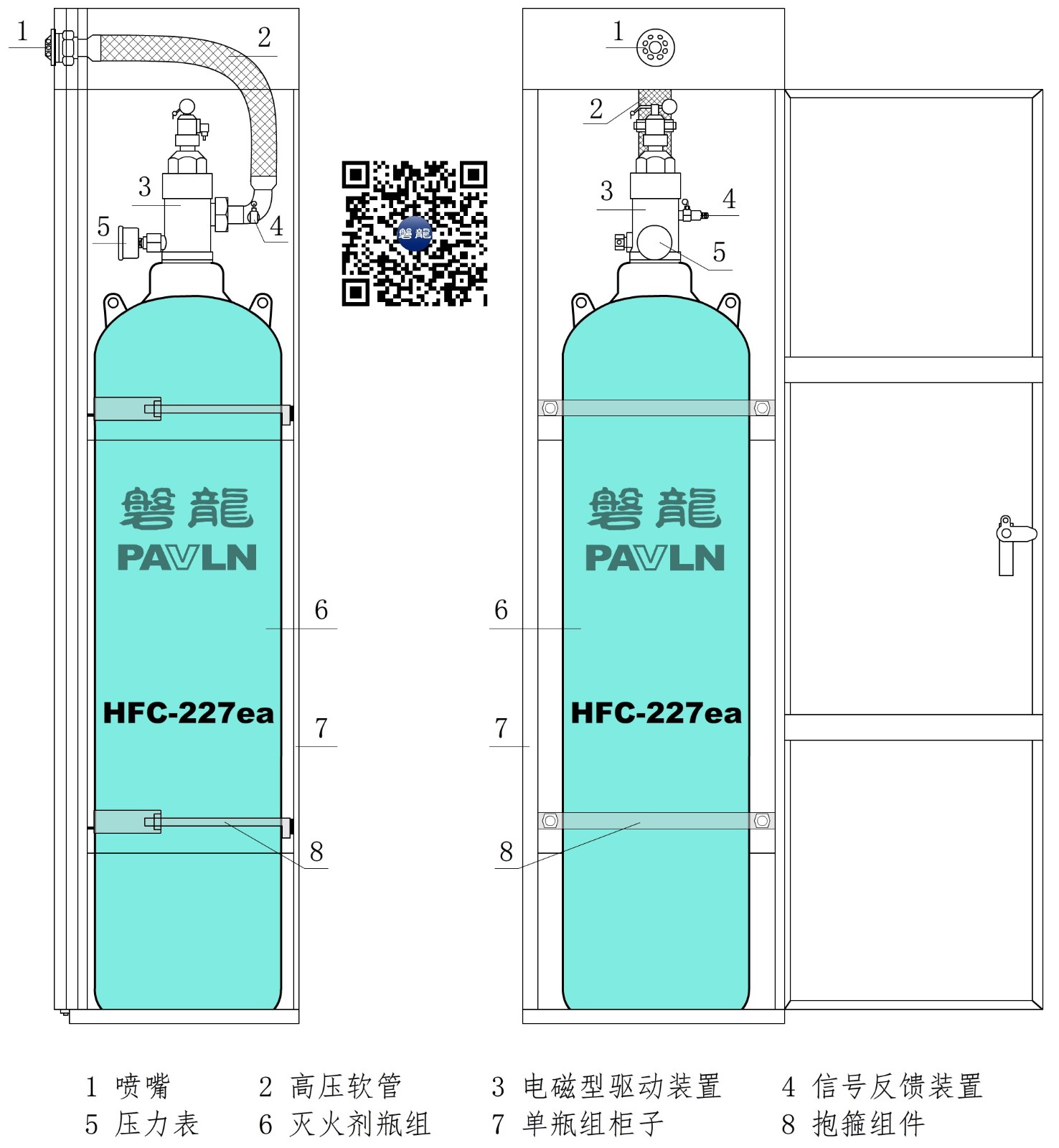 柜式七氟丙烷（单瓶组） 中文版