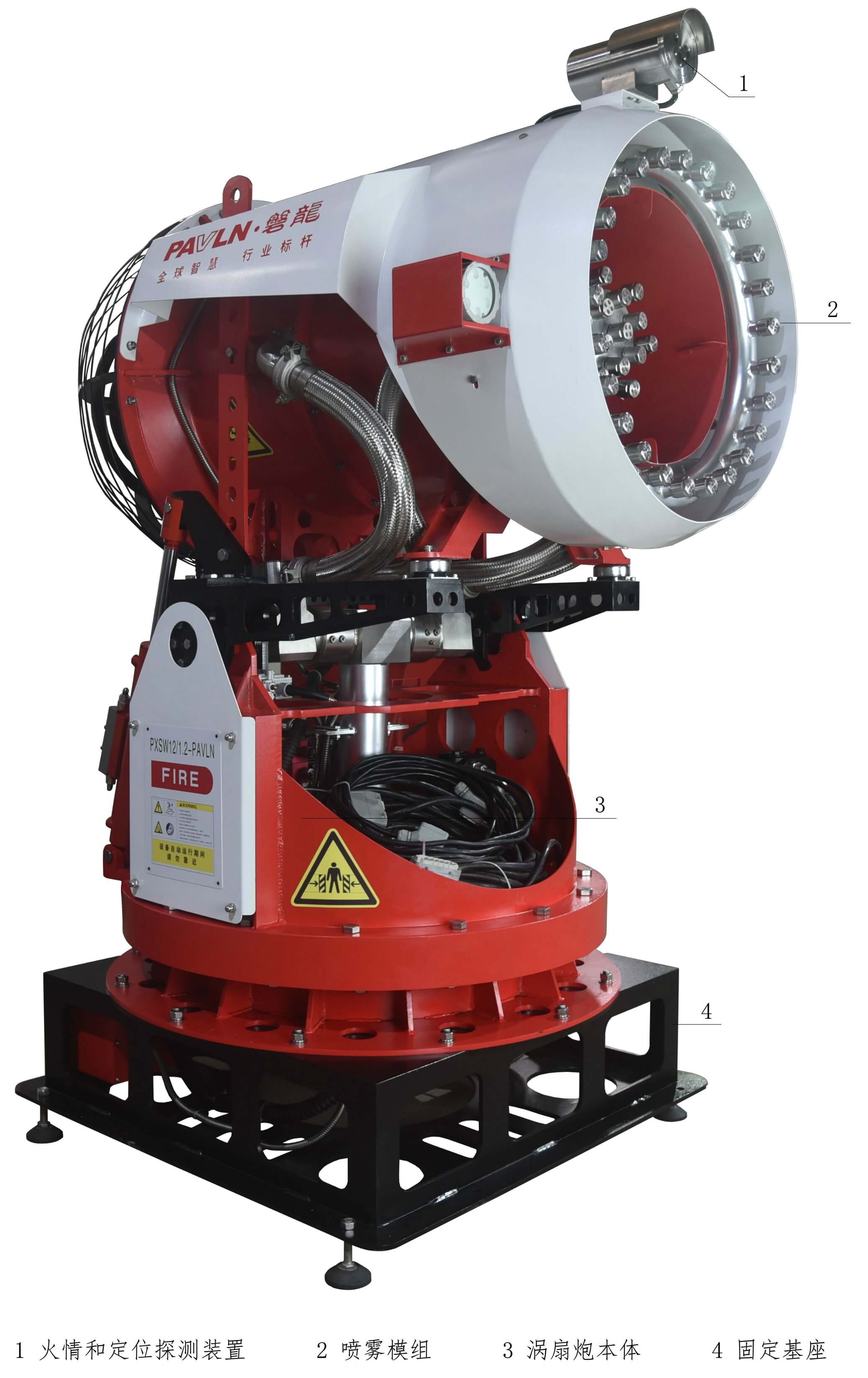 细水雾涡扇炮灭火装置