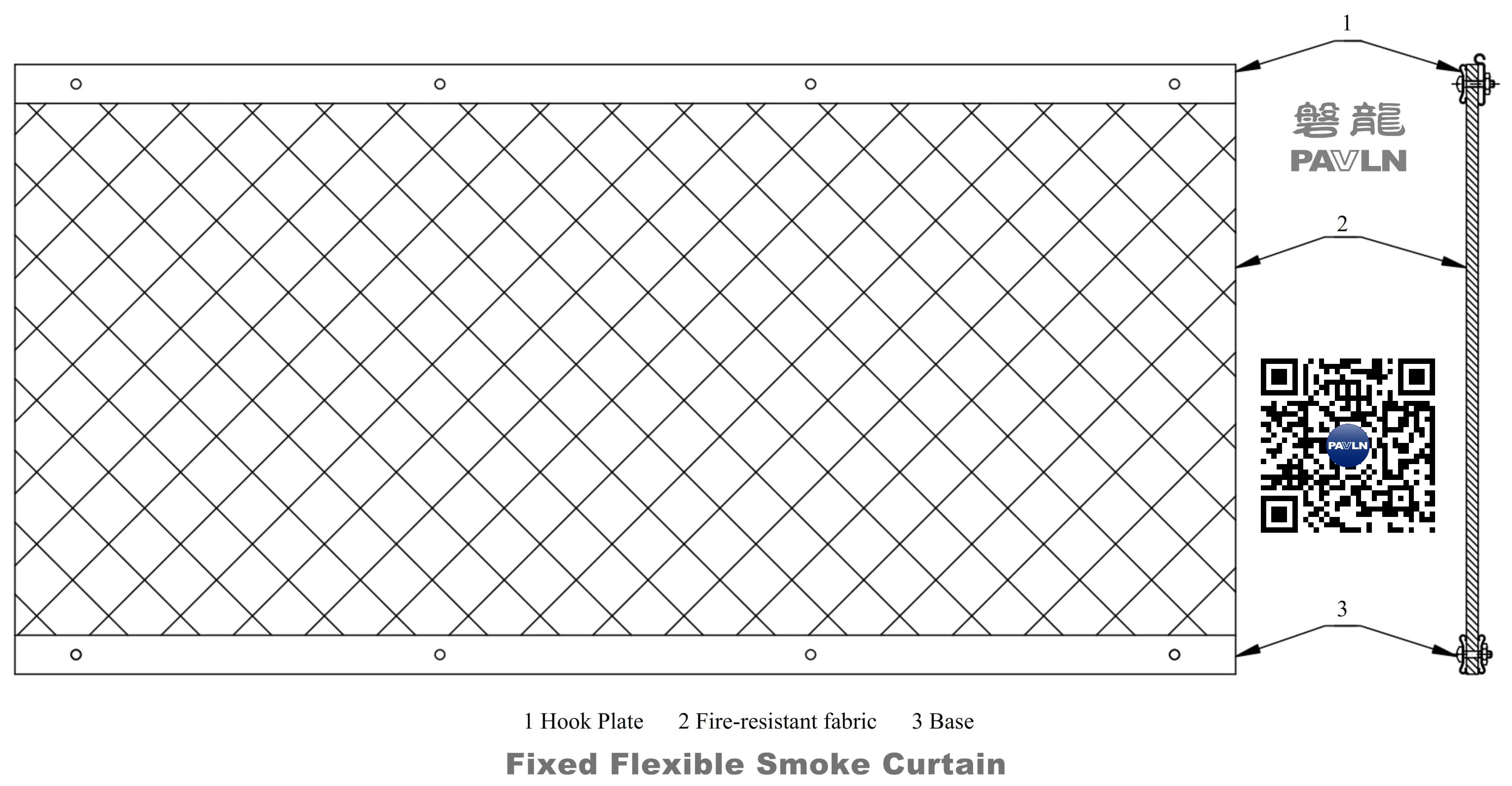 Fixed Flexible Smoke Curtain Fixed Flexible Smoke Curtain