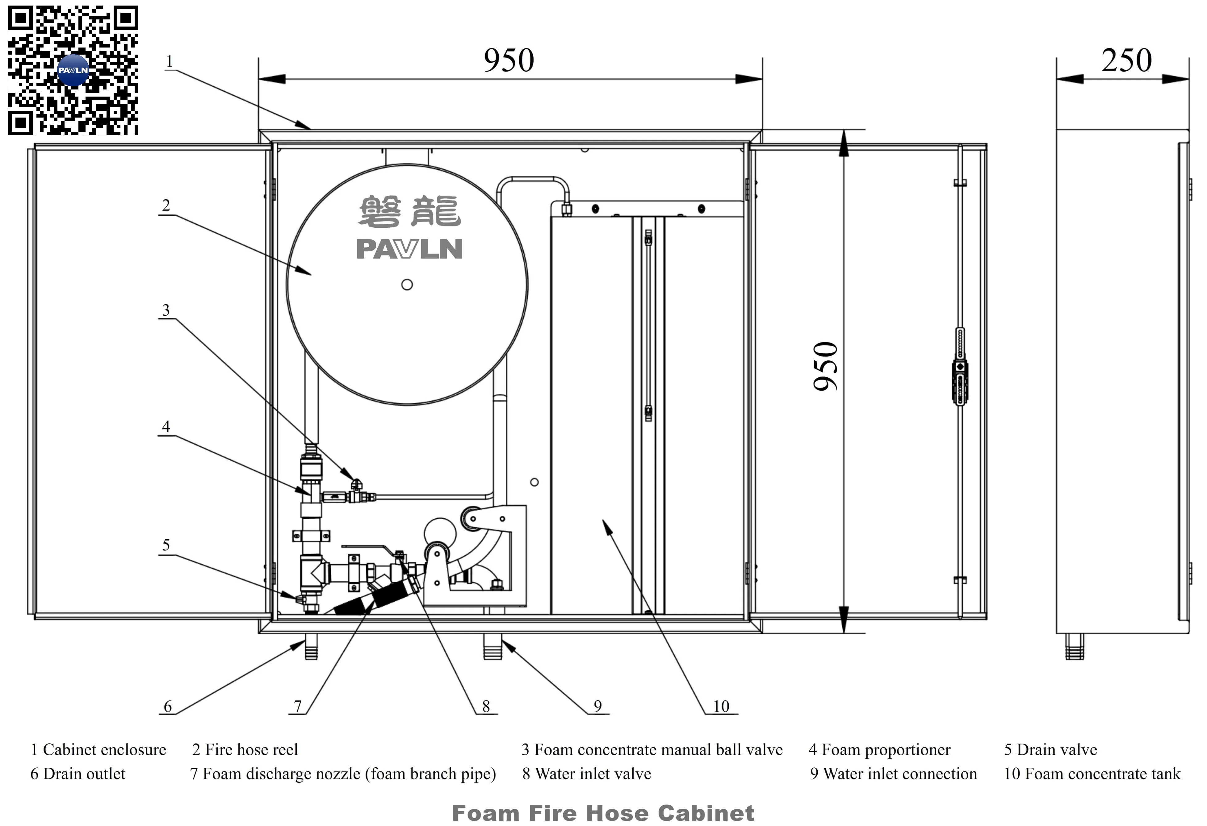 Foam Fire Hose Cabinet Foam Fire Hose Cabinet