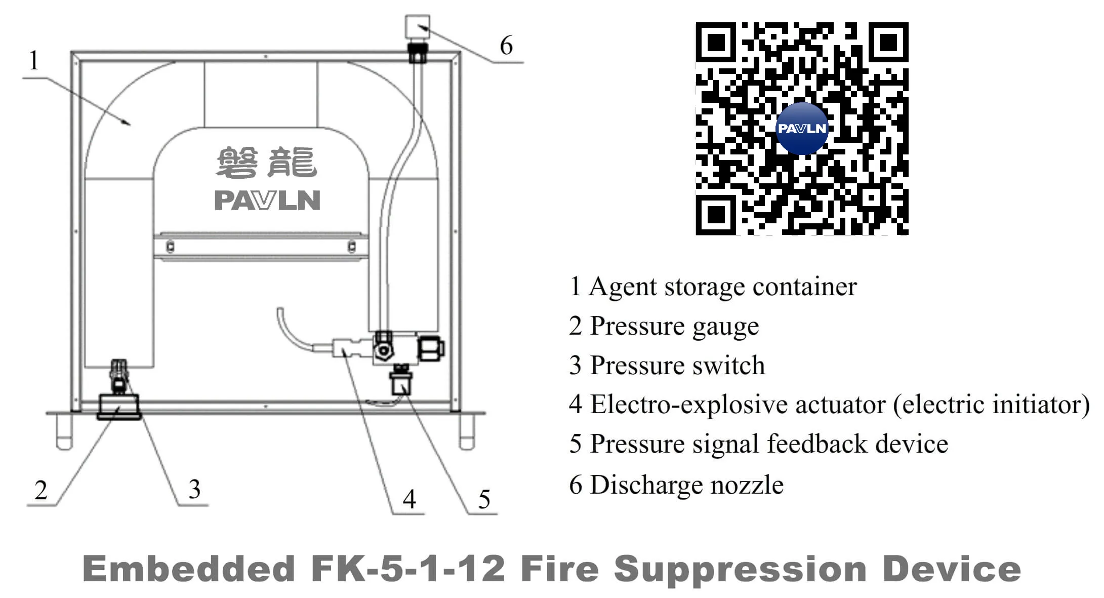 Embedded FK-5-1-12 Fire Suppression Device Embedded FK-5-1-12 Fire Suppression Device